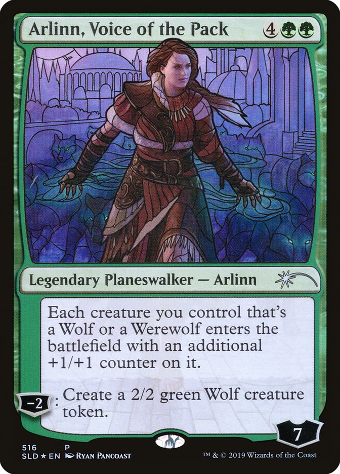 Arlinn, Voice of the Pack (Stained Glass) [Secret Lair Drop Promos] | Clutch Gaming