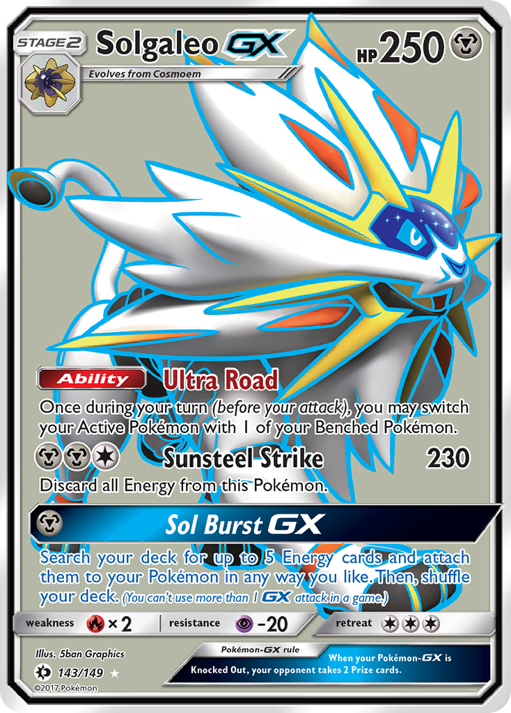 Solgaleo GX (143/149) [Sun & Moon: Base Set] | Clutch Gaming