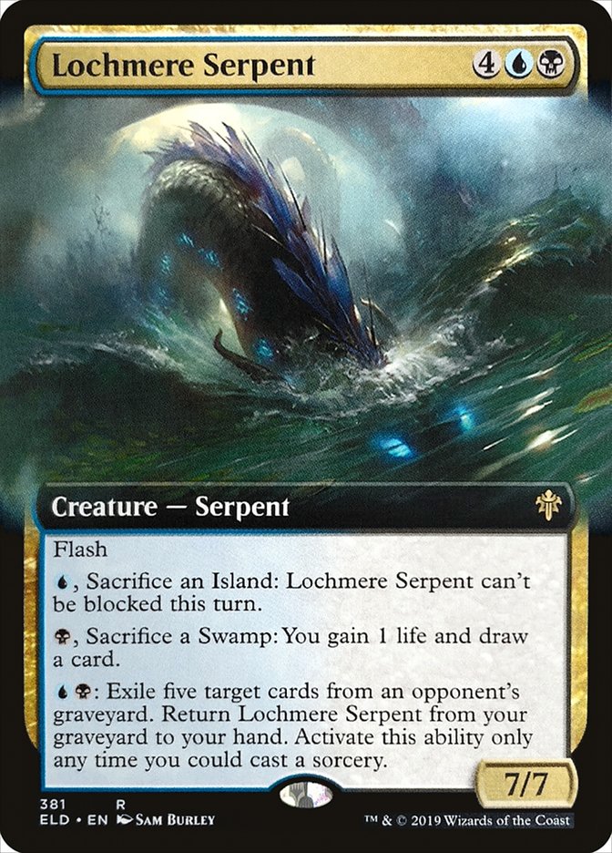 Lochmere Serpent (Extended Art) [Throne of Eldraine] | Clutch Gaming