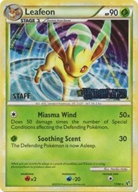 Leafeon (17/90) (Prerelease Promo) [Staff] [Nintendo: Black Star Promos] | Clutch Gaming