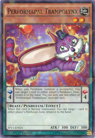 Performapal Trampolynx [SP15-EN021] Shatterfoil Rare | Clutch Gaming