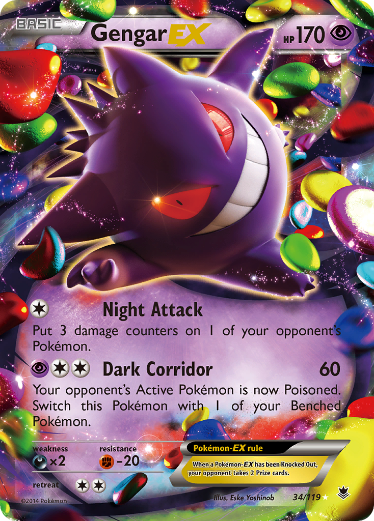 Gengar EX (34/119) [XY: Phantom Forces] | Clutch Gaming