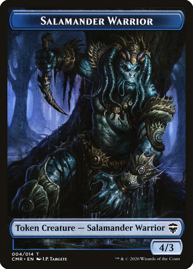 Copy (013) // Salamander Warrior Double-Sided Token [Commander Legends Tokens] | Clutch Gaming