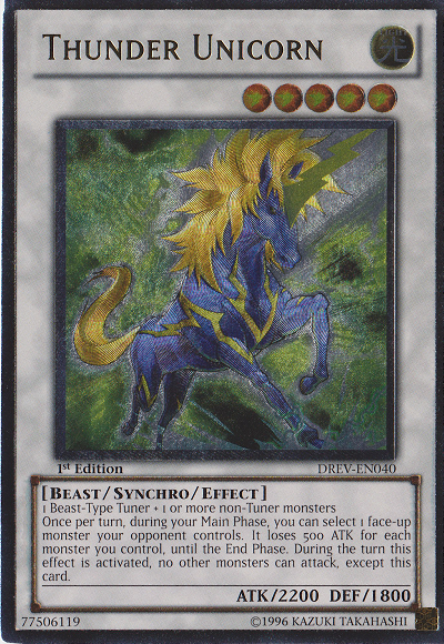 Thunder Unicorn [DREV-EN040] Ultimate Rare | Clutch Gaming