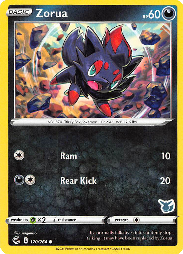 Zorua (170/264) (Eevee Deck) [Battle Academy 2022] | Clutch Gaming