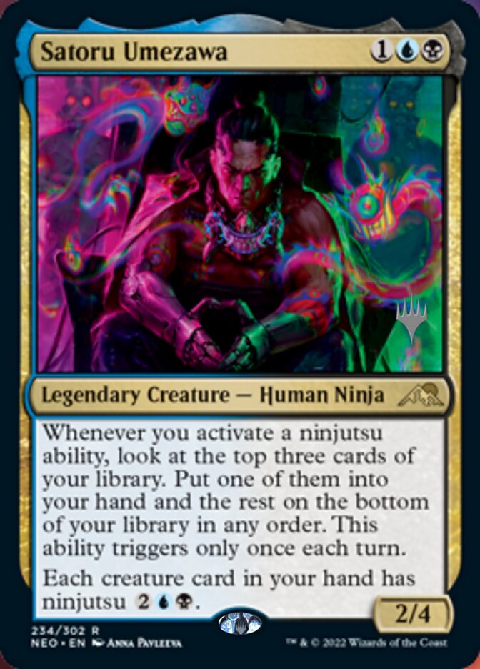 Satoru Umezawa (Promo Pack) [Kamigawa: Neon Dynasty Promos] | Clutch Gaming