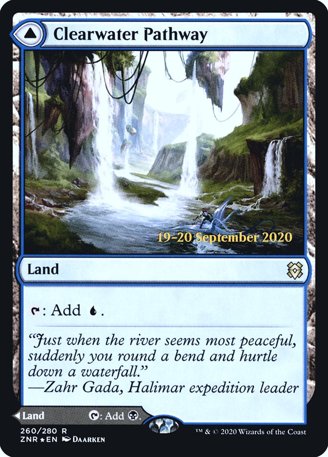 Clearwater Pathway // Murkwater Pathway [Zendikar Rising Prerelease Promos] | Clutch Gaming