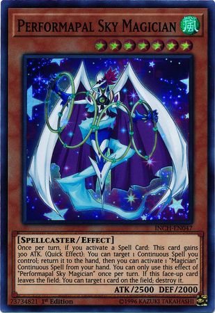 Performapal Sky Magician [INCH-EN047] Super Rare | Clutch Gaming