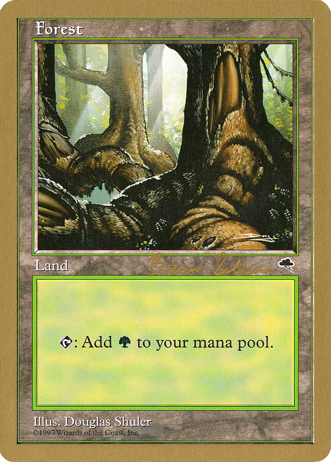 Forest (bs348) (Brian Selden) [World Championship Decks 1998] | Clutch Gaming