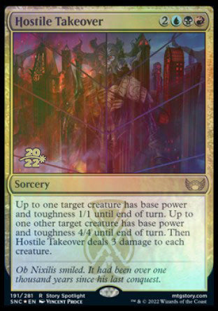 Hostile Takeover [Streets of New Capenna Prerelease Promos] | Clutch Gaming