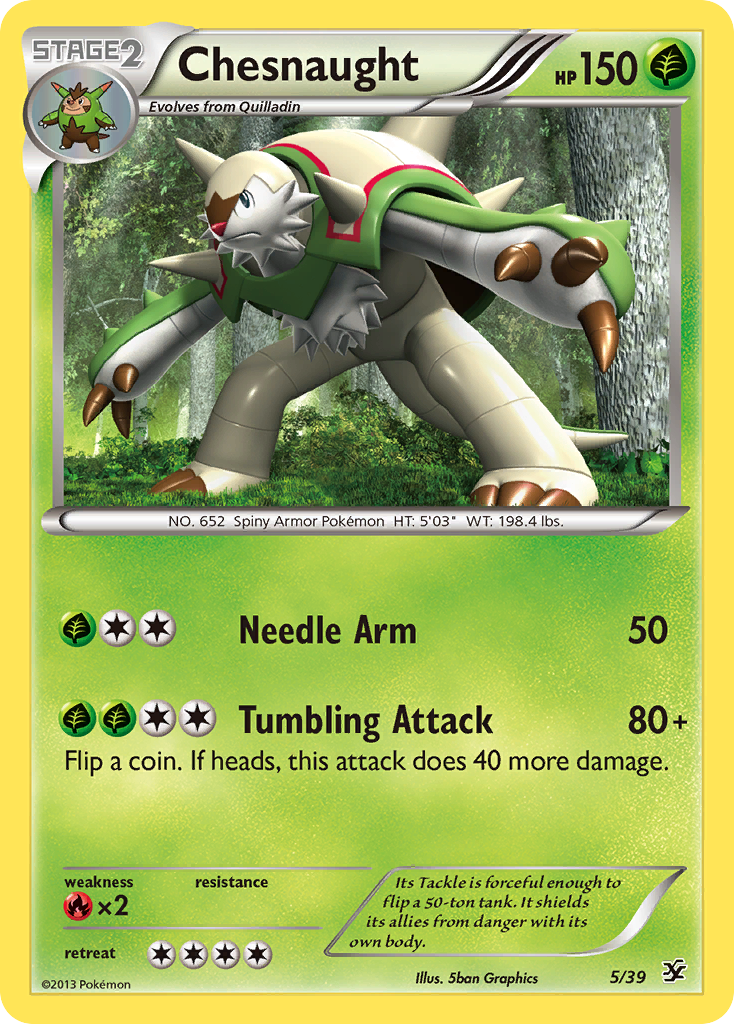 Chesnaught (5/39) [XY: Kalos Starter Set] | Clutch Gaming