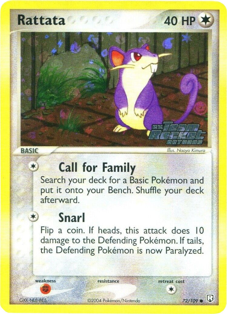 Rattata (72/109) (Stamped) [EX: Team Rocket Returns] | Clutch Gaming