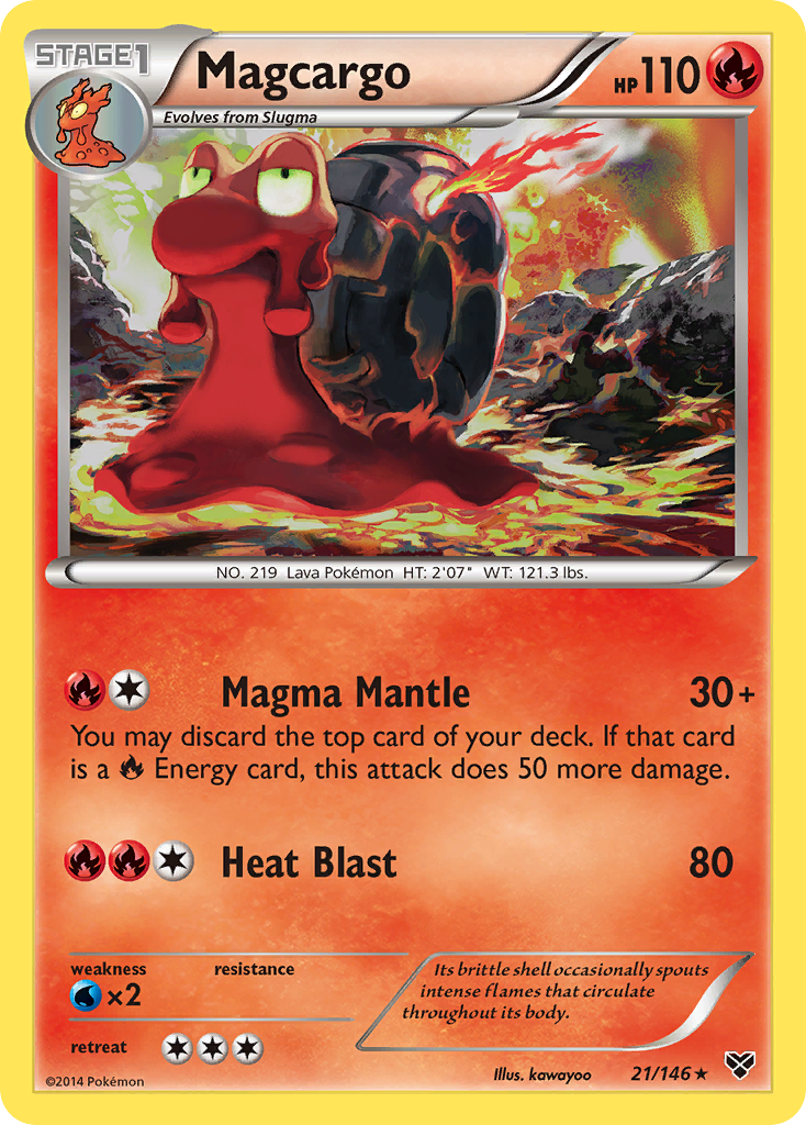 Magcargo (21/146) [XY: Base Set] | Clutch Gaming