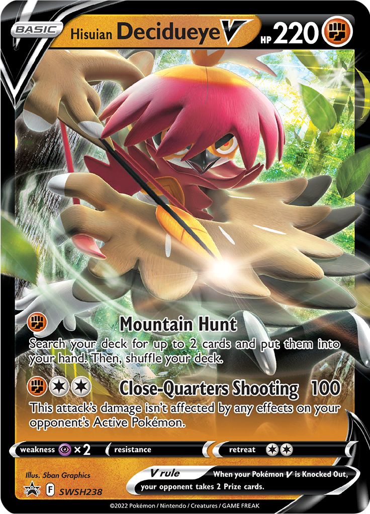 Hisuian Decidueye V (SWSH238) [Sword & Shield: Black Star Promos] | Clutch Gaming