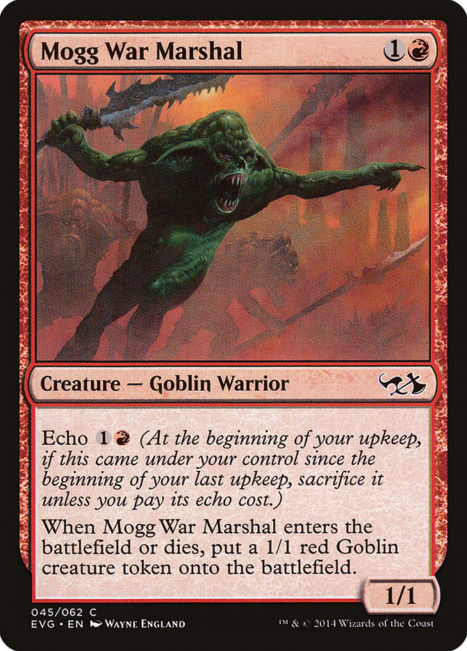 Mogg War Marshal (Elves vs. Goblins) [Duel Decks Anthology] | Clutch Gaming