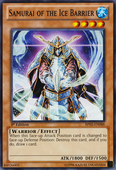 Samurai of the Ice Barrier [BP02-EN088] Mosaic Rare | Clutch Gaming