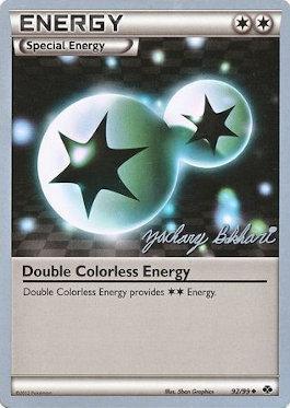 Double Colorless Energy (92/99) (CMT - Zachary Bokhari) [World Championships 2012] | Clutch Gaming