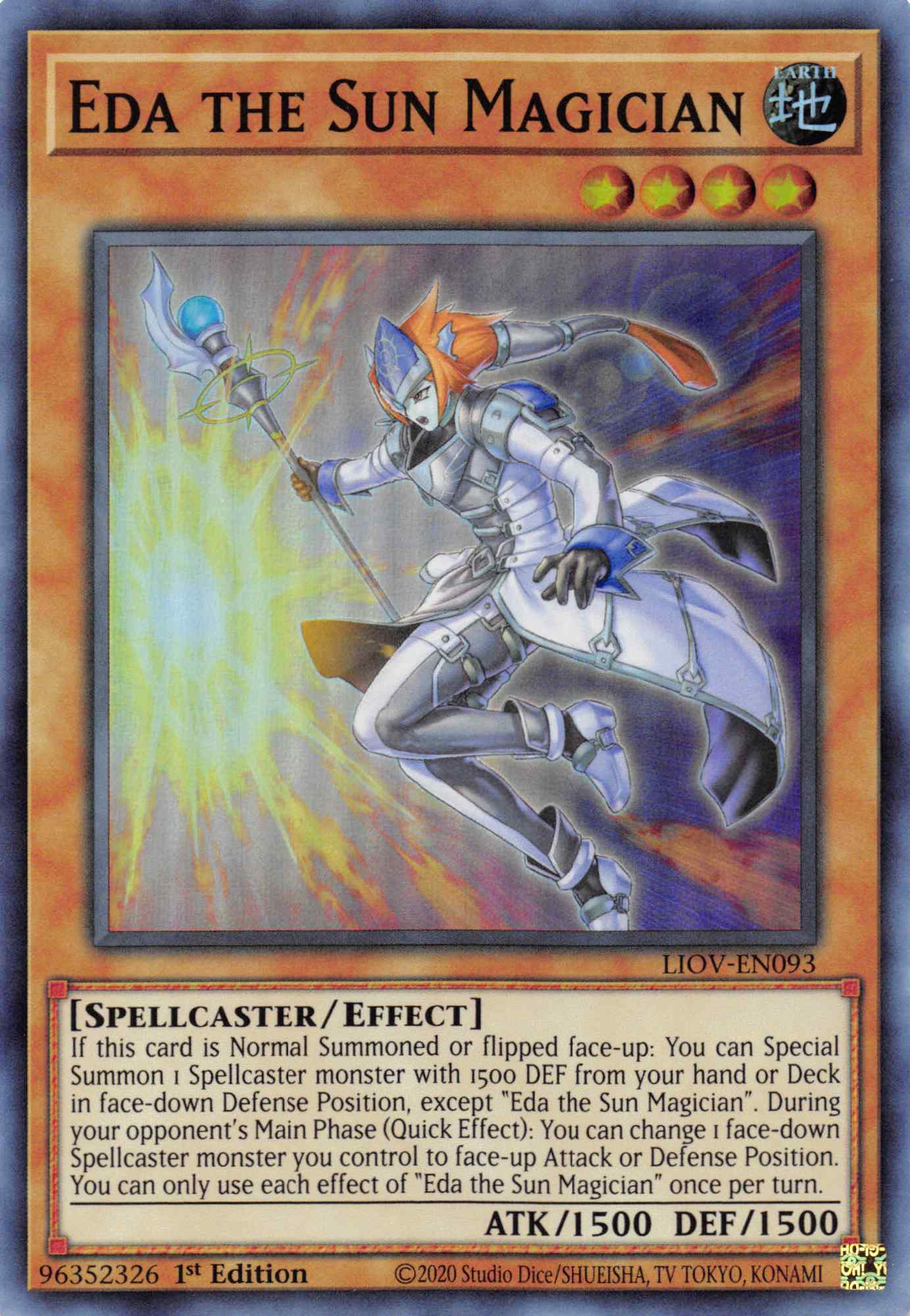 Eda the Sun Magician [LIOV-EN093] Super Rare | Clutch Gaming