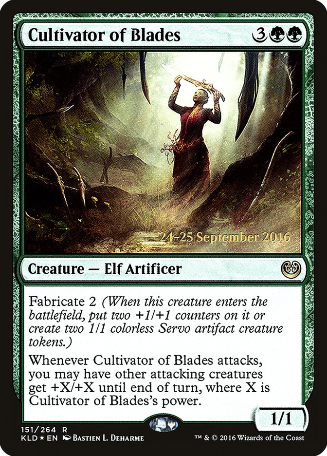 Cultivator of Blades [Kaladesh Prerelease Promos] | Clutch Gaming