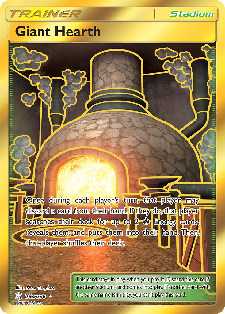 Giant Hearth (263/236) [Sun & Moon: Cosmic Eclipse] | Clutch Gaming