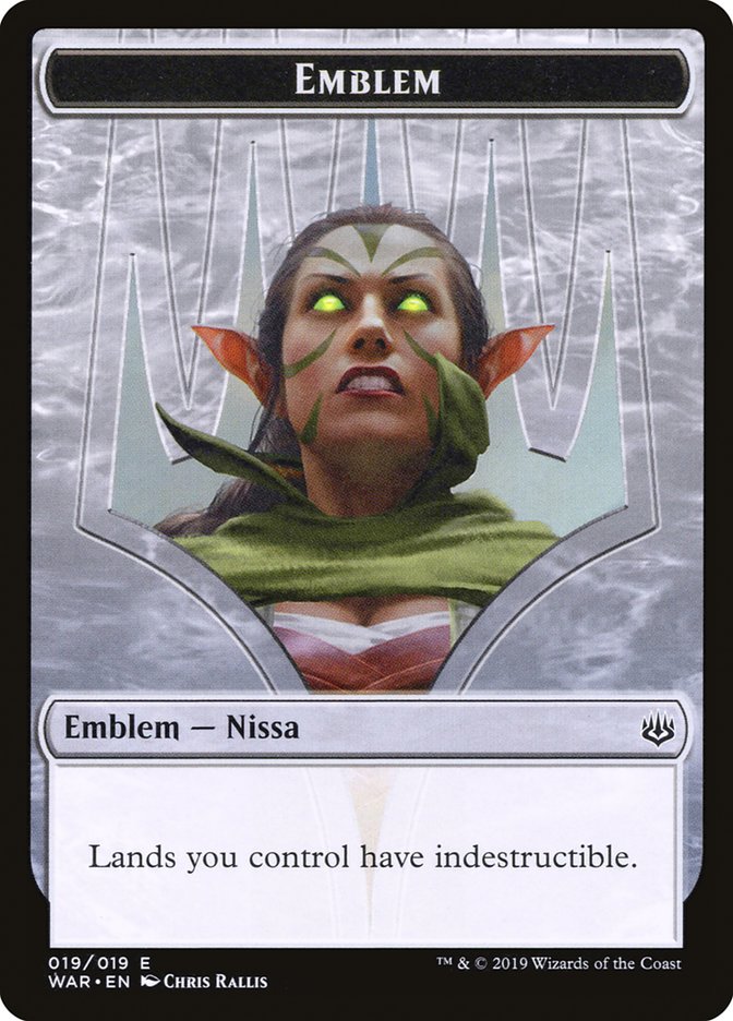 Nissa, Who Shakes the World Emblem [War of the Spark Tokens] | Clutch Gaming