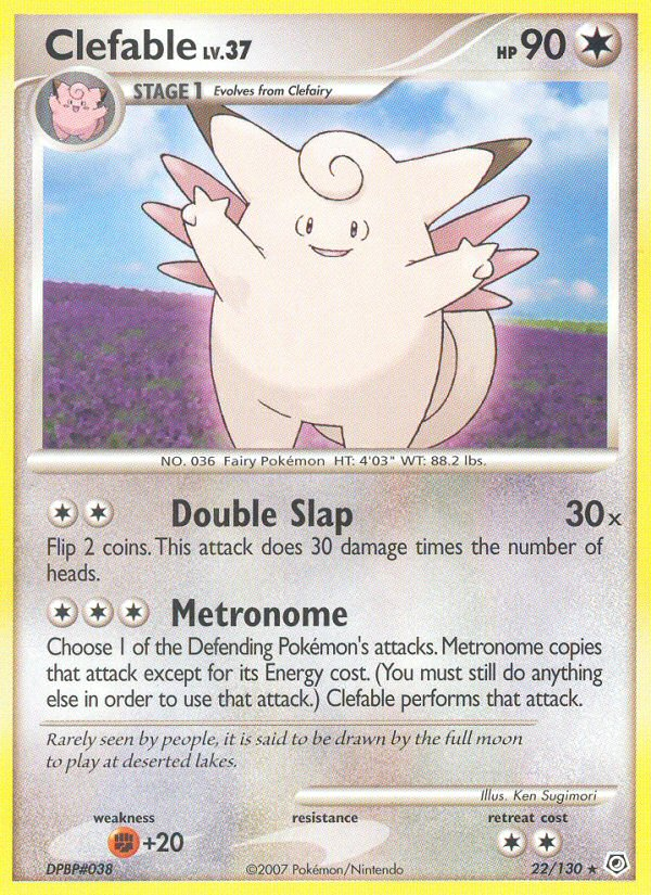 Clefable (22/130) [Diamond & Pearl: Base Set] | Clutch Gaming