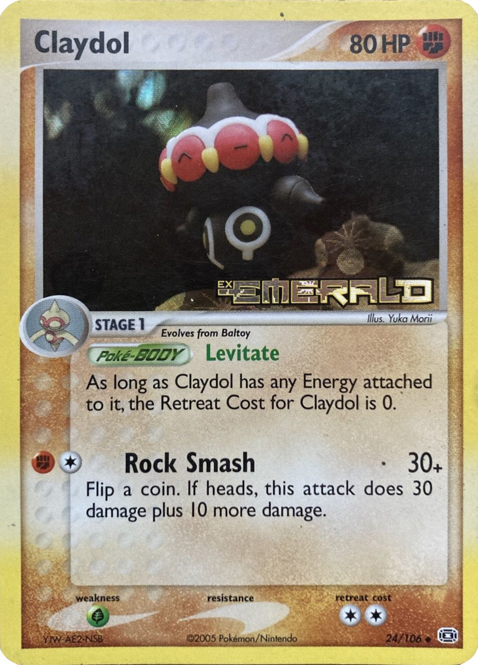 Claydol (24/106) (Stamped) [EX: Emerald] | Clutch Gaming