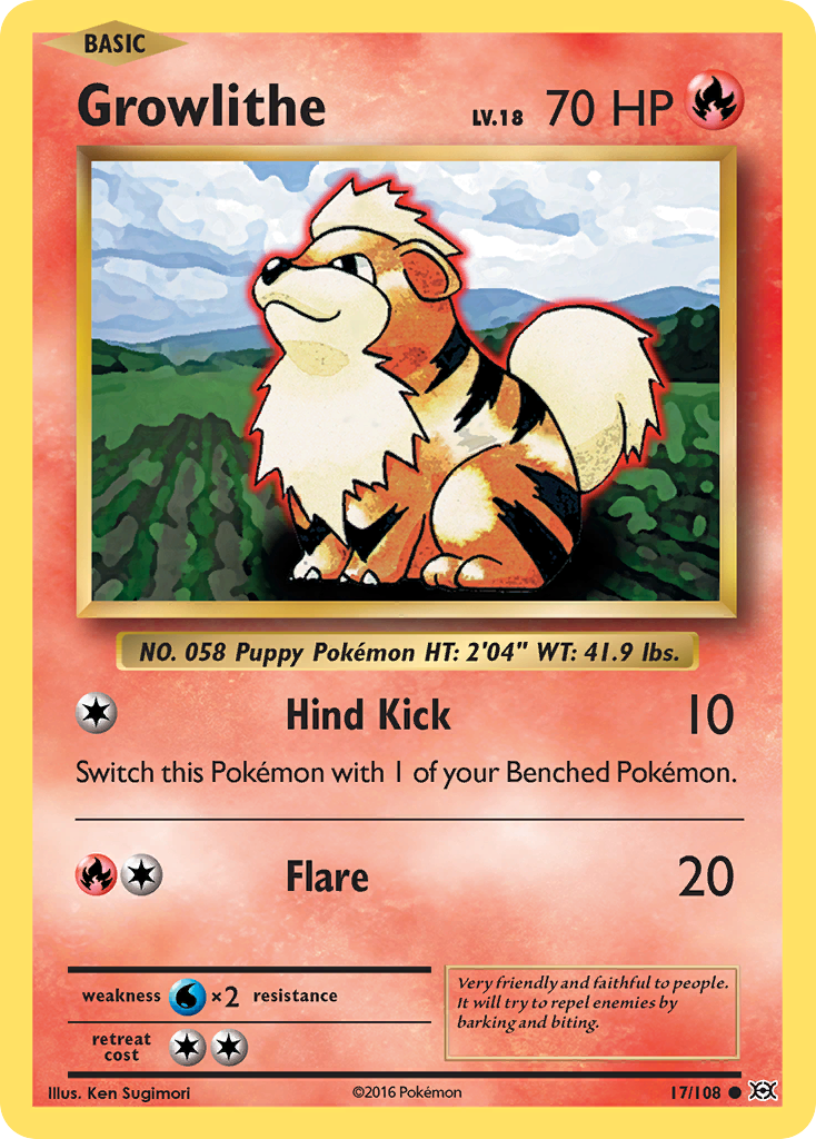 Growlithe (17/108) [XY: Evolutions] | Clutch Gaming