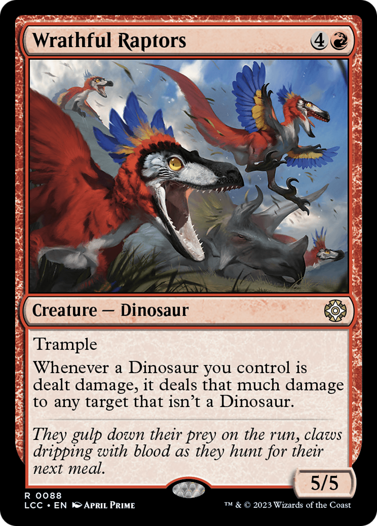 Wrathful Raptors [The Lost Caverns of Ixalan Commander] | Clutch Gaming