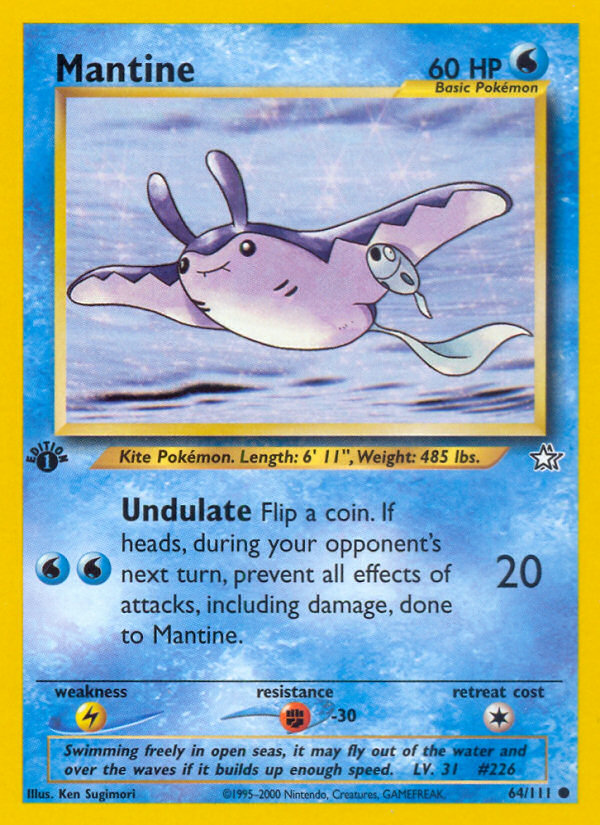 Mantine (64/111) [Neo Genesis 1st Edition] | Clutch Gaming