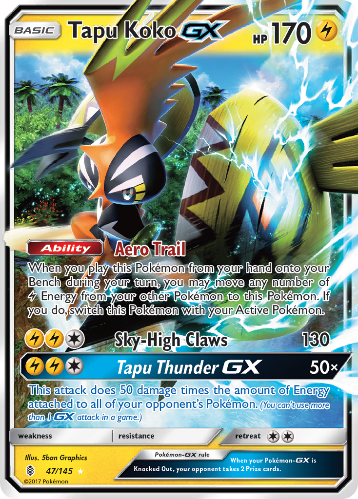 Tapu Koko GX (47/145) [Sun & Moon: Guardians Rising] | Clutch Gaming