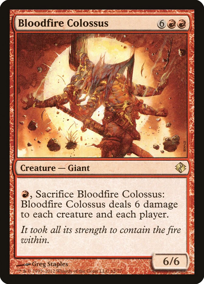 Bloodfire Colossus [Duel Decks: Venser vs. Koth] | Clutch Gaming