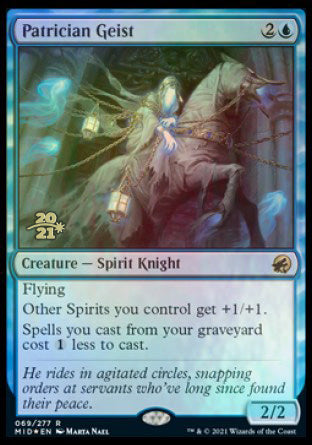 Patrician Geist [Innistrad: Midnight Hunt Prerelease Promos] | Clutch Gaming