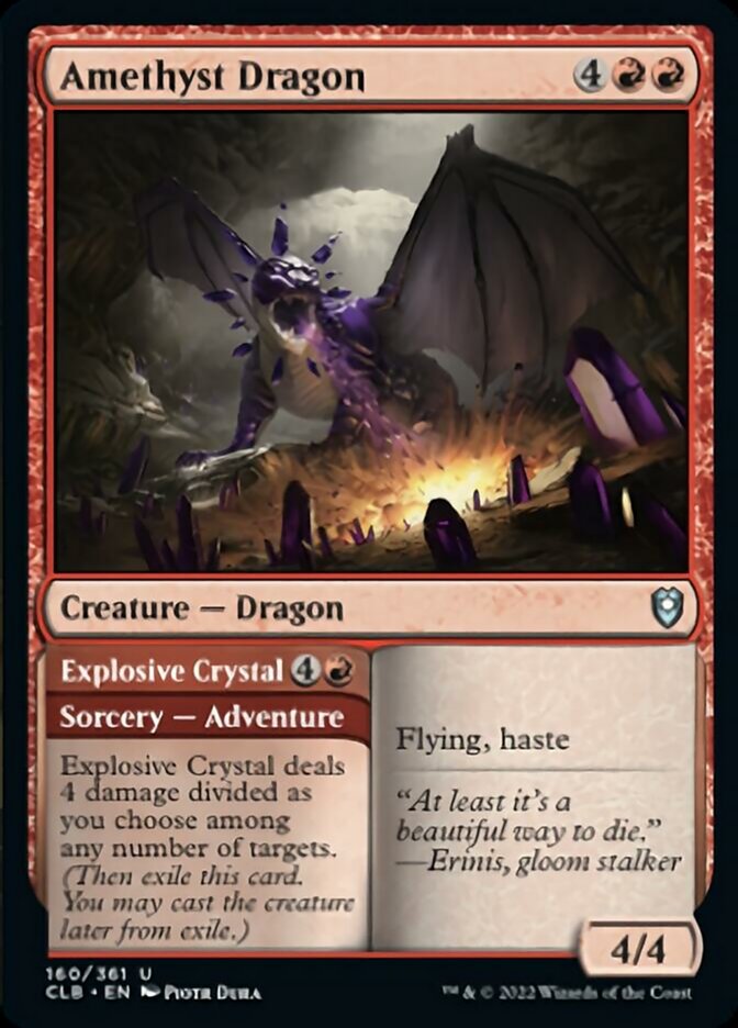 Amethyst Dragon // Explosive Crystal [Commander Legends: Battle for Baldur's Gate] | Clutch Gaming