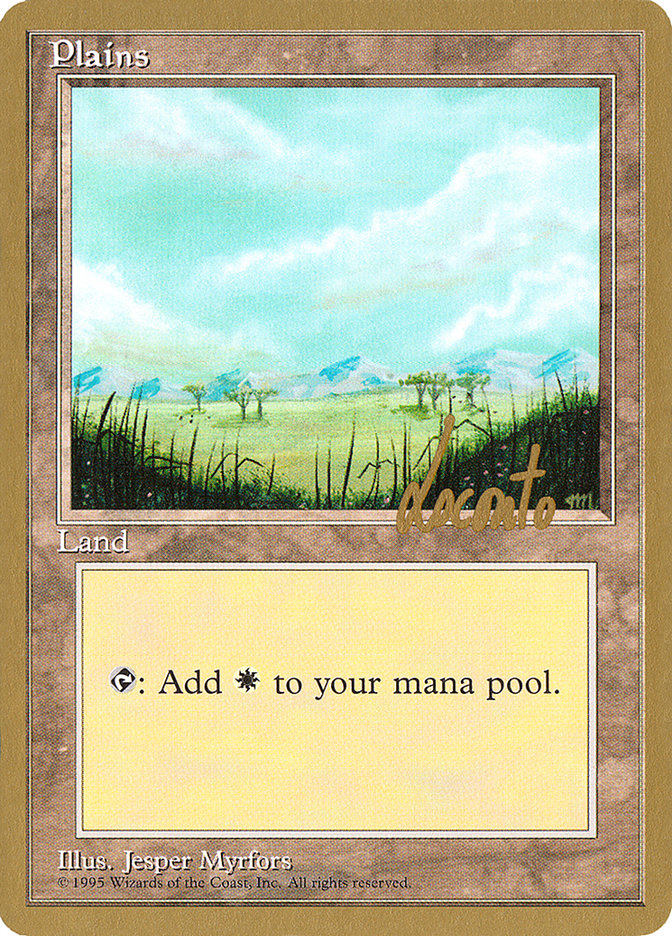 Plains (ml365) (Michael Loconto) [Pro Tour Collector Set] | Clutch Gaming