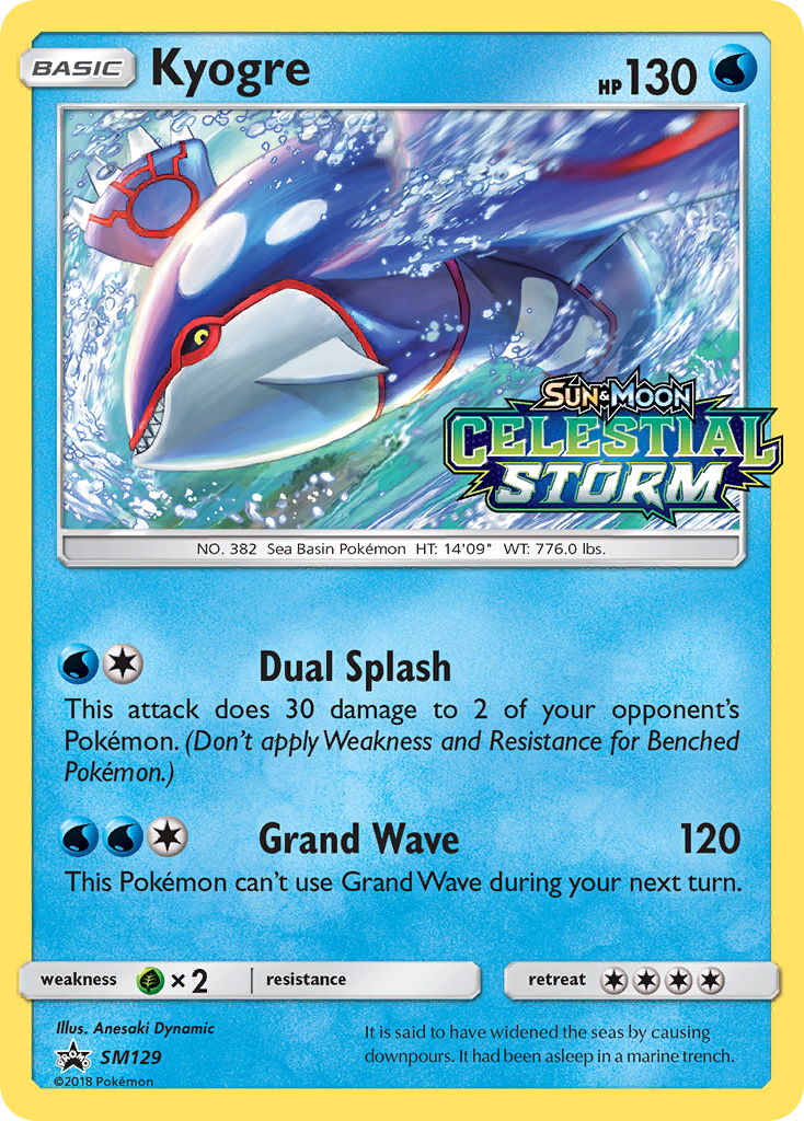 Kyogre (SM129) [Sun & Moon: Black Star Promos] | Clutch Gaming