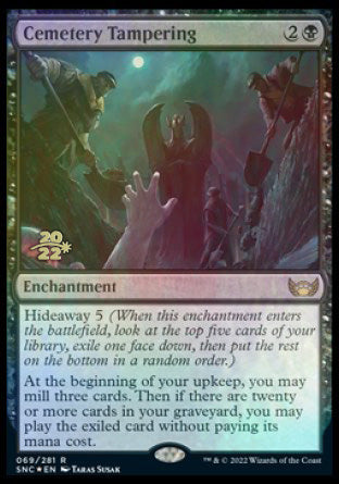 Cemetery Tampering [Streets of New Capenna Prerelease Promos] | Clutch Gaming