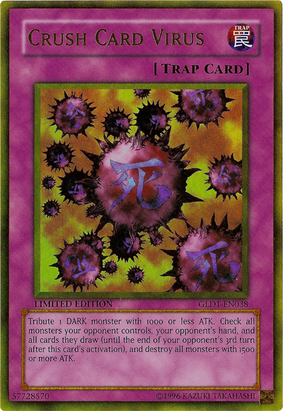 Crush Card Virus [GLD1-EN038] Gold Rare | Clutch Gaming