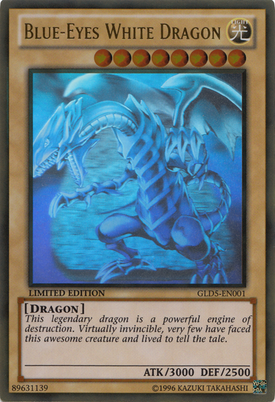 Blue-Eyes White Dragon [GLD5-EN001] Ghost/Gold Rare | Clutch Gaming