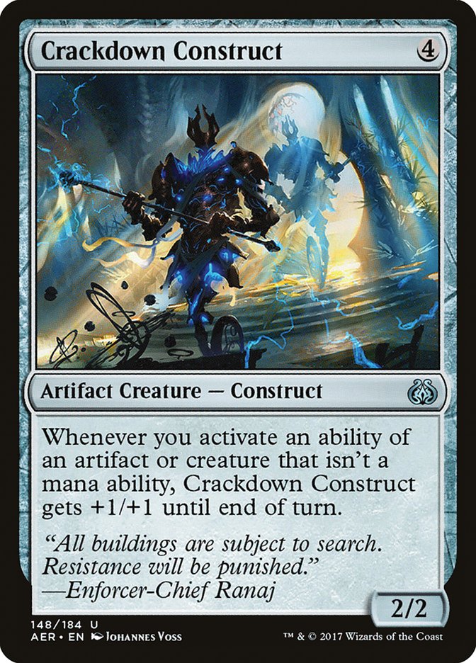 Crackdown Construct [Aether Revolt] | Clutch Gaming