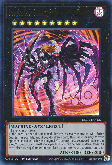 Number C40: Gimmick Puppet of Dark Strings [LDS3-EN065] Ultra Rare | Clutch Gaming