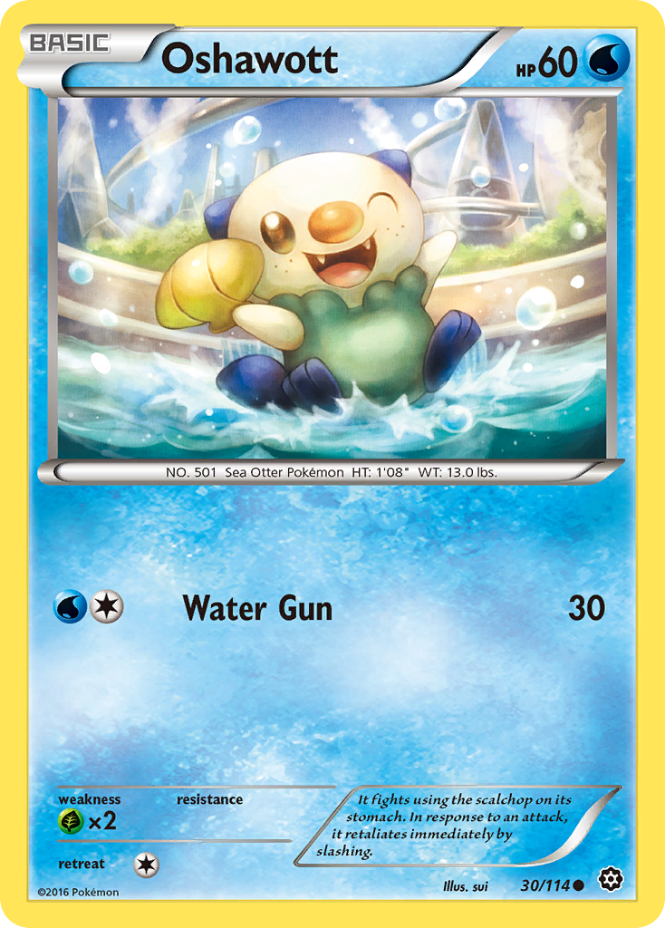 Oshawott (30/114) [XY: Steam Siege] | Clutch Gaming