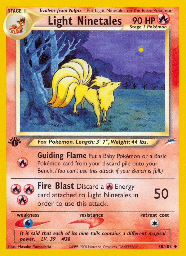 Light Ninetales (50/105) [Neo Destiny 1st Edition] | Clutch Gaming