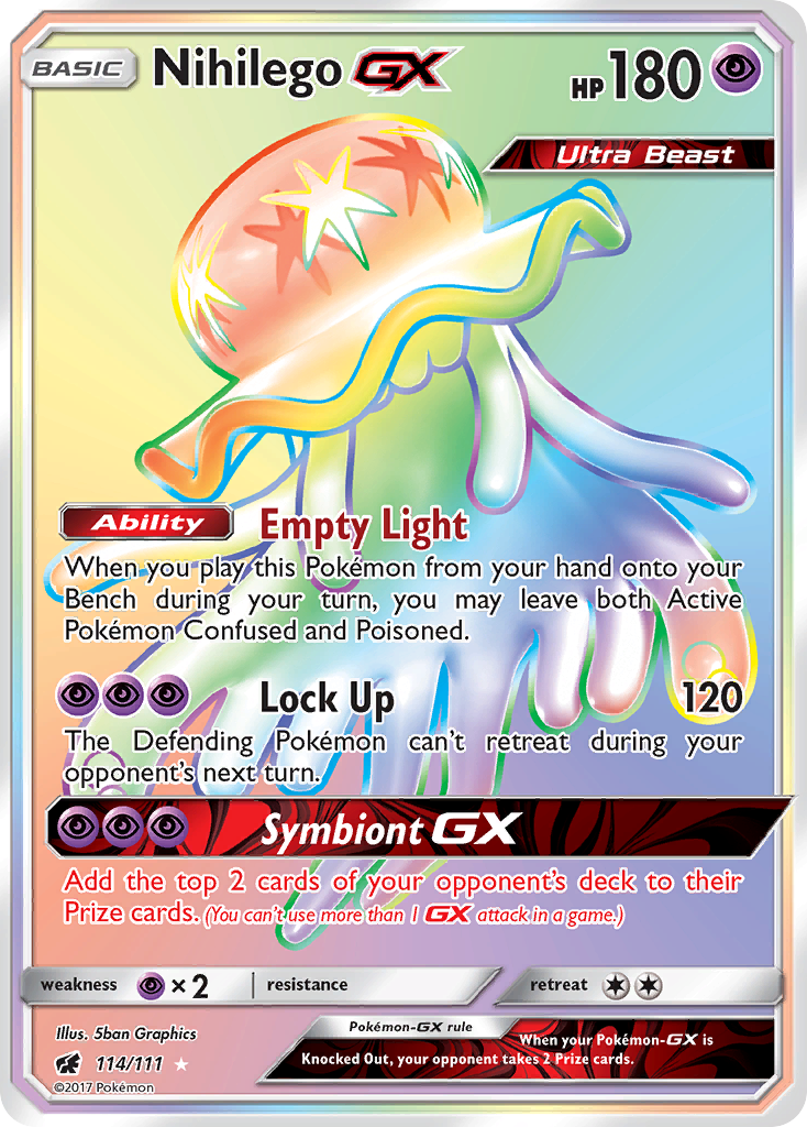 Nihilego GX (114/111) [Sun & Moon: Crimson Invasion] | Clutch Gaming