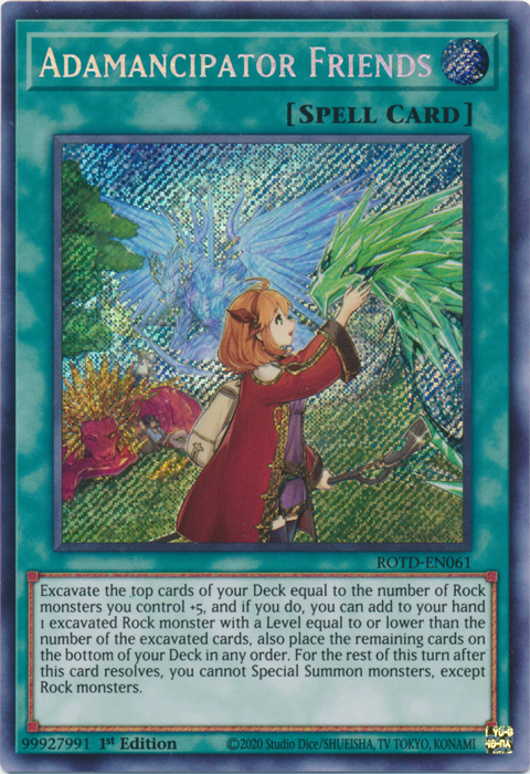 Adamancipator Friends [ROTD-EN061] Secret Rare | Clutch Gaming