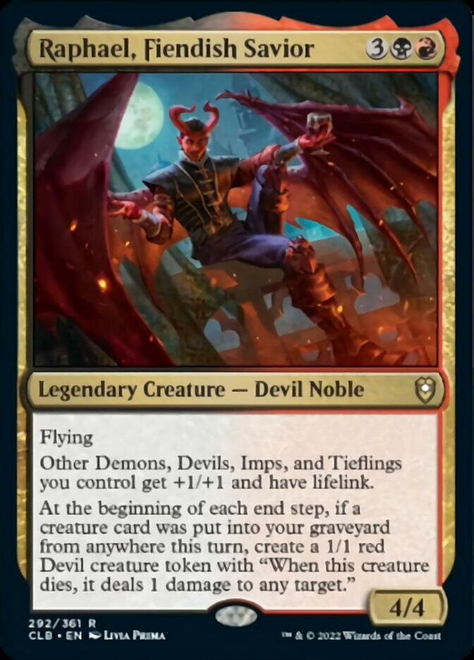 Raphael, Fiendish Savior [Commander Legends: Battle for Baldur's Gate] | Clutch Gaming