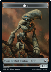 Myr // Powerstone Double-Sided Token [The Brothers' War Commander Tokens] | Clutch Gaming