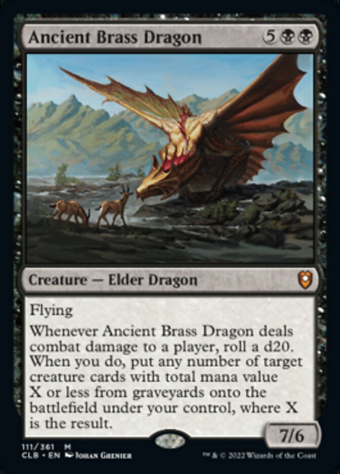 Ancient Brass Dragon [Commander Legends: Battle for Baldur's Gate] | Clutch Gaming