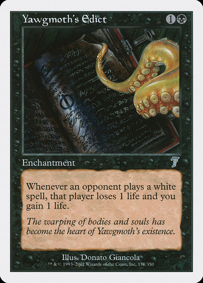 Yawgmoth's Edict [Seventh Edition] | Clutch Gaming