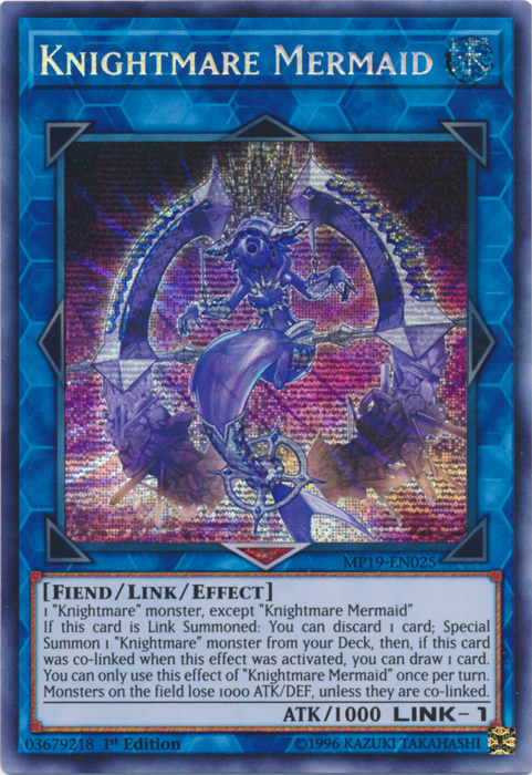 Knightmare Mermaid [MP19-EN025] Prismatic Secret Rare | Clutch Gaming